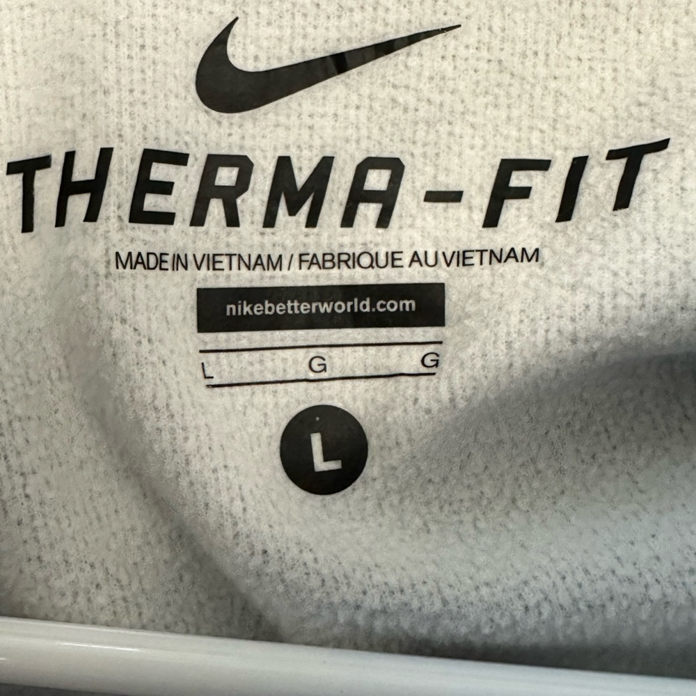 Nike Therma-Fit Mens L Quarter Zip Pullover Gray & Blue - Picture 5 of 7